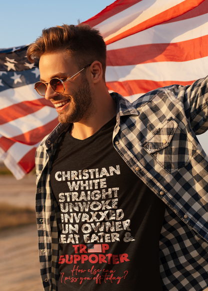 Christian, White, Straight, Unwoke, Unvaxxed, Gun Owner & Meat Eater